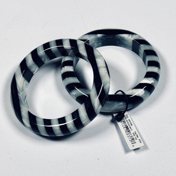 Marc Jacobs PAIR Black & White Bracelets NWT - Picture 2 of 6